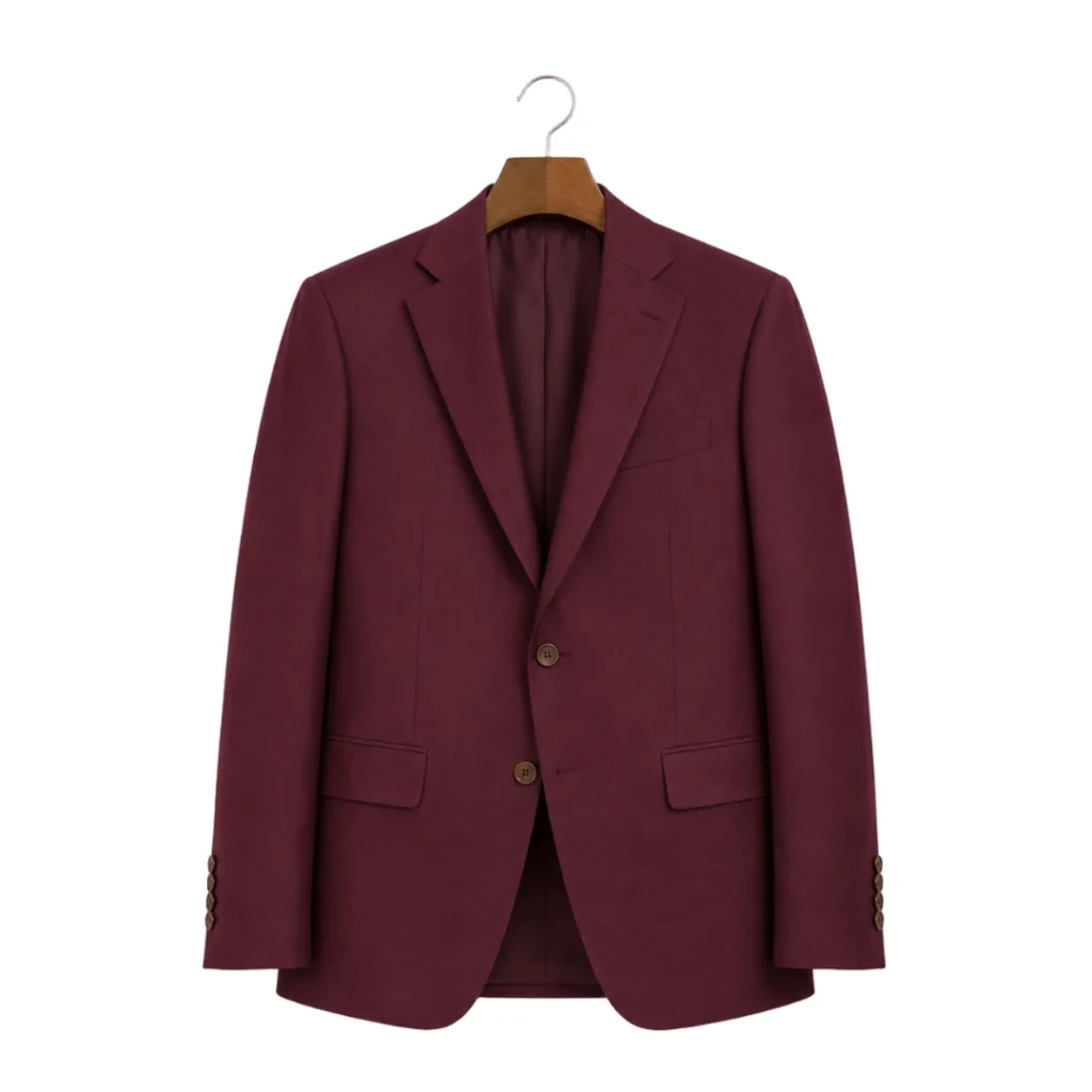 Bordo Klassik pencək