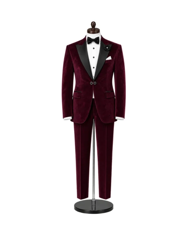 Bordo Məxmər Smokin Bəylik